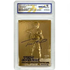 TOM BRADY ROOKIE CARD (RC) 2000 Fleer Ultra Graded **Gem Mint 10